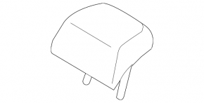 Rear center headrest Mazda 6 18-21 black leather