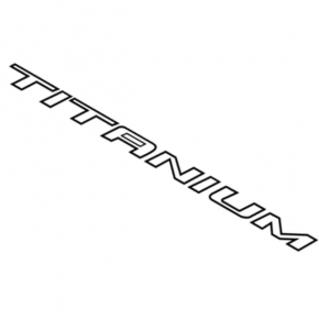 Emblem inscription TITANIUM tailgate Ford Edge 19-24