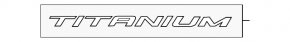 Emblem inscription TITANIUM tailgate Ford Edge 19-24