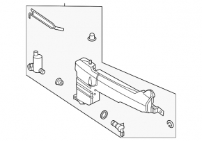 Ford Explorer 20 washer reservoir - without neck, motor and sensor