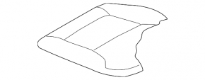 Mazda CX-9 16 passenger seat upholstery - black leather, perforation, heating, scratch
