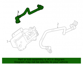 Gearbox cooling pipe outlet BMW 5 F10 14-16 2.0T