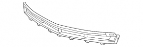 Lower grille front bumper with molding Cadillac ATS 15-18 rest