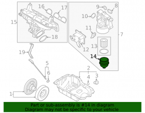 Hyundai Santa Fe 21-23 Oil Filter Housing Cover
