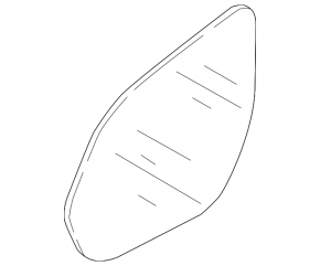 Left mirror element VW Atlas 18-26