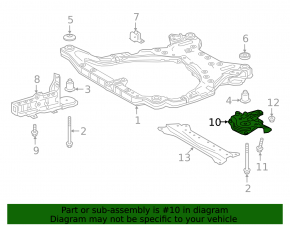 Front subframe burdock rear left Toyota Camry v70 18-24
