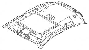 BMW i4 22-26 headlining for sunroof, black
