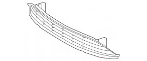 Toyota Prius 50 16-18 front bumper lower grille structure, cracks