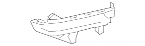 Right rear bumper mount for Subaru WRX 15-21