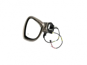 Left side mirror assembly for Chrysler Pacifica 17-20, heated, black, BSM, 7-pin