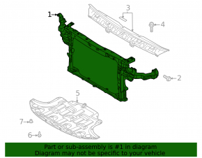 Kia Niro 19-22 EV radiator panel TV
