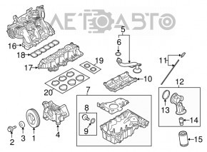 Intake manifold upper part Ford Flex 09-12 prerest