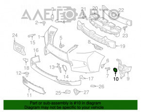 Fog light frame right Lexus RX350 RX450h 13-15 rest F-sport