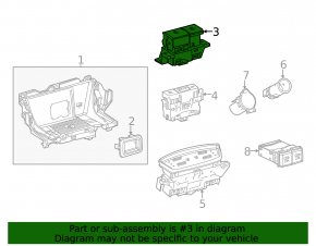 Parking button Toyota Venza 21-22