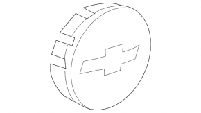 Chevrolet Equinox 22-24 black wheel center cap
