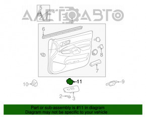 Front right window lift control Toyota Avalon 05-12
