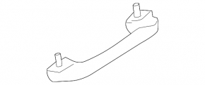 Front right ceiling handle for Hyundai Elantra 21-26, dark gray