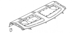 Rear shelf Audi A3 8V 15-20 4d black
