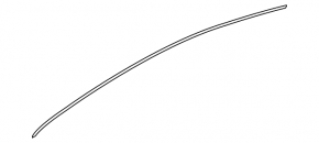 Upper front right door molding for Mercedes A-class V177 19-22, gloss black