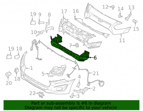 Front Bumper Reinforcement Ford Transit Connect MK2 13-