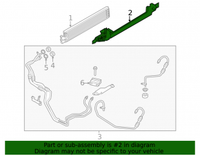 Lincoln MKC 15 Transmission Cooling Radiator Bracket - Broken Fastener