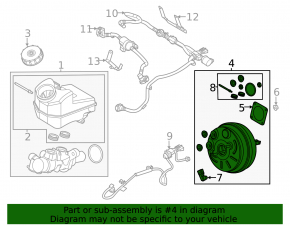 Vacuum Booster Ford Escape MK4 20-24 1.5T