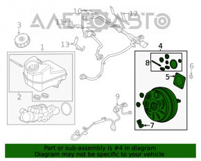 Vacuum Booster Ford Escape MK4 20-24 1.5T