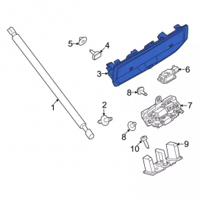 External tailgate handle Ford Bronco Sport 21-25 for camera