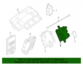 INTEGRATED POWER DISTRIBUTION MODULE X5 E70 E71 07-13