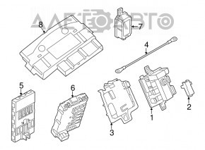 INTEGRATED POWER DISTRIBUTION MODULE X5 E70 E71 07-13