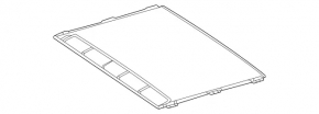 Sunroof curtain Mercedes W167 GLE 350 450 20-23 beige, dry-cleanable