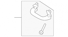 Front left ceiling handle VW CC 08-17 gray