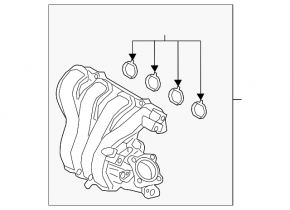 Intake manifold Kia Niro 17-22 HEV, PHEV