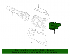 Steering column switch right Honda CRV 17-19 type 2