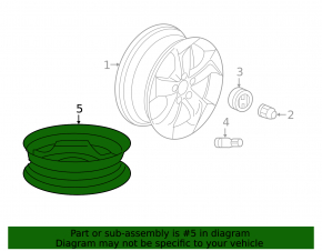Spare tire for Honda HR-V 16-22