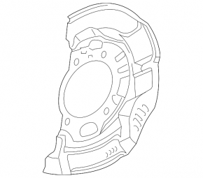 Front right brake disc cover for Toyota RAV4 06-12