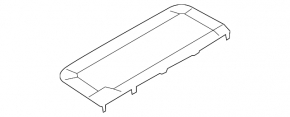 Right rear shelf panel for Audi A6 C7 12-18 beige