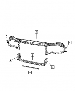 TV Bar Upper Dodge Challenger 09-14