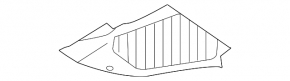 Right windshield wiper grille trim, plastic, BMW 4 G26 21-26