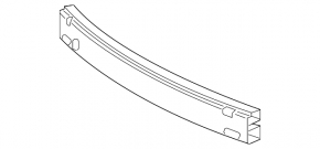 Front bumper reinforcement Lexus ES300h ES350 13-15 prerest, rust