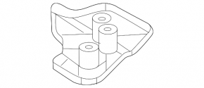 Mitsubishi Outlander 22-25 rear left underbody protection