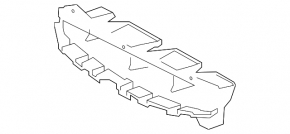 Front Bumper Air Duct Lower Central Lexus RX350 RX450h 13-15 Rest Fsport