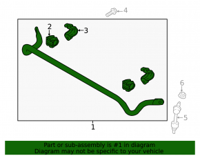 Rear stabilizer bar for Kia Sportage 17-19 FWD