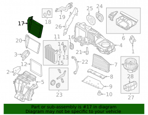 VW Beetle 12-19 Heater Radiator