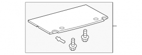 Toyota Prius 30 10-15 trunk floor gray