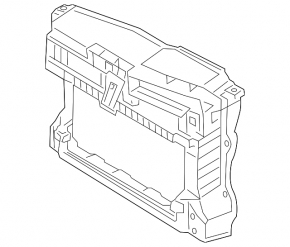 TV panel radiator VW Jetta 11-18 USA 2.0, 2.5, 1.8