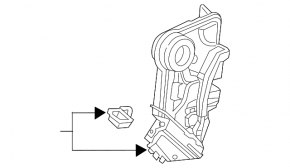 Front right door lock for Honda Accord 18-22