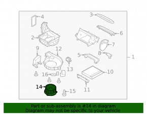 Subaru Legacy 15-19 Heater Fan Motor