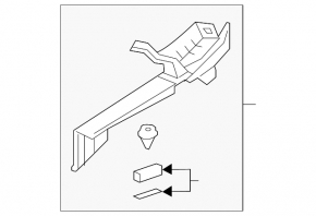 Seal wing hood-wing right Honda CRV 17-22