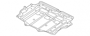 Rear battery guard Nissan Leaf 18- under 40 kWh is torn